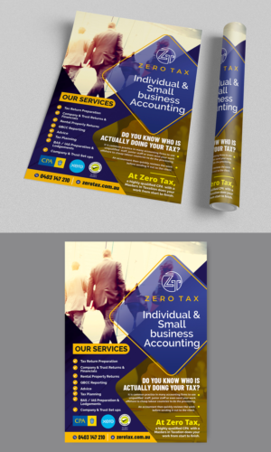 Flyer Design by ecorokerz for Zero Tax | Design: #27059438