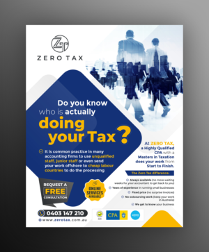 Flyer Design by ecorokerz for Zero Tax | Design: #27086814