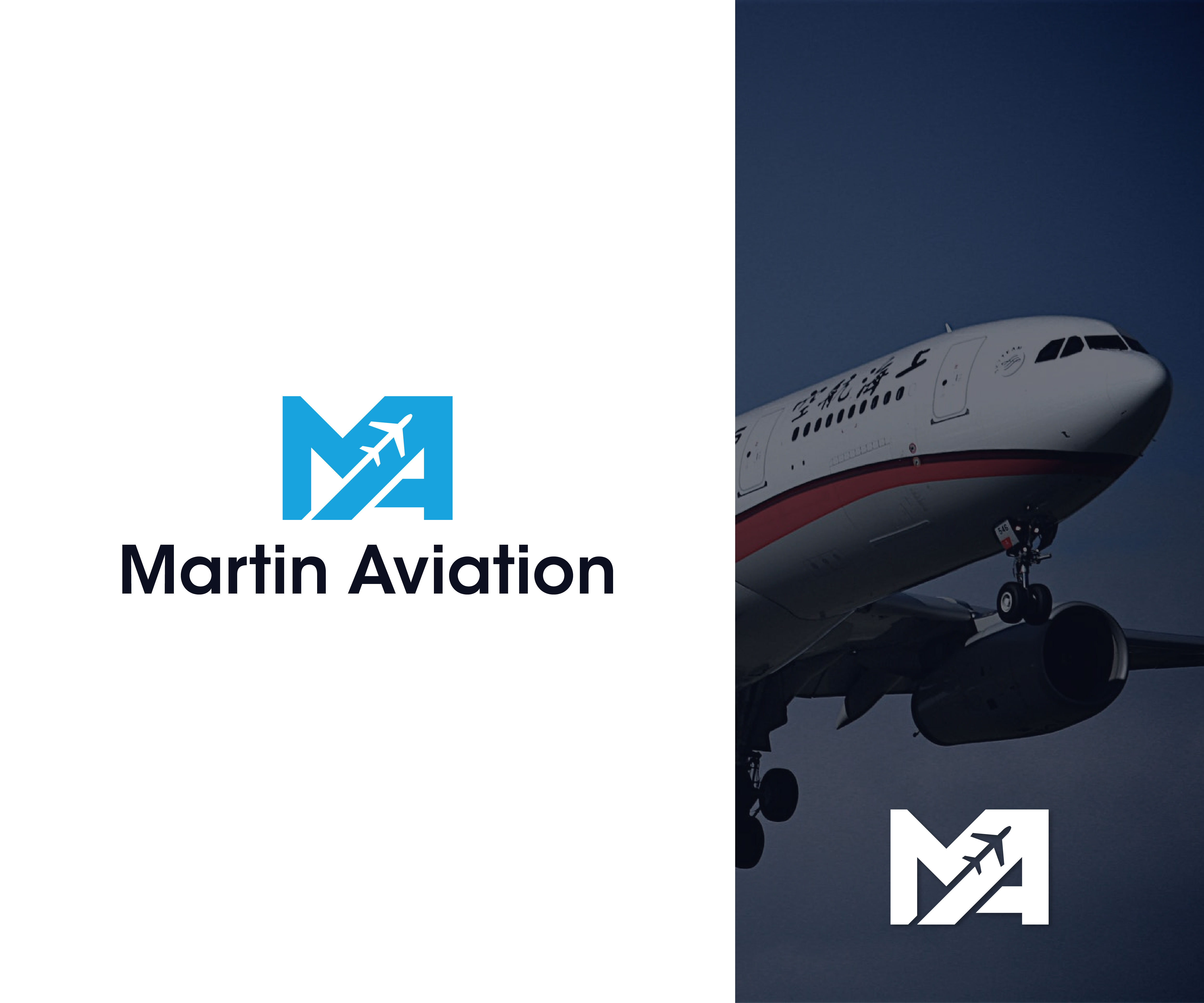 Logo Design by ahteshamul haque for Martin Aviation | Design #27048952