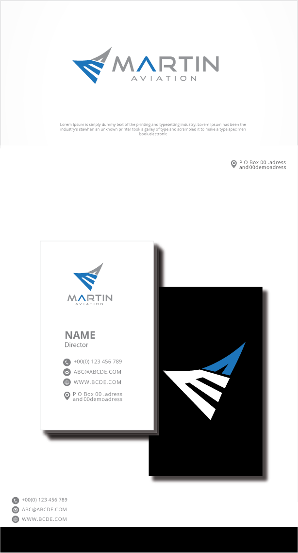 Logo Design by graphicevolution for Martin Aviation | Design #27046023
