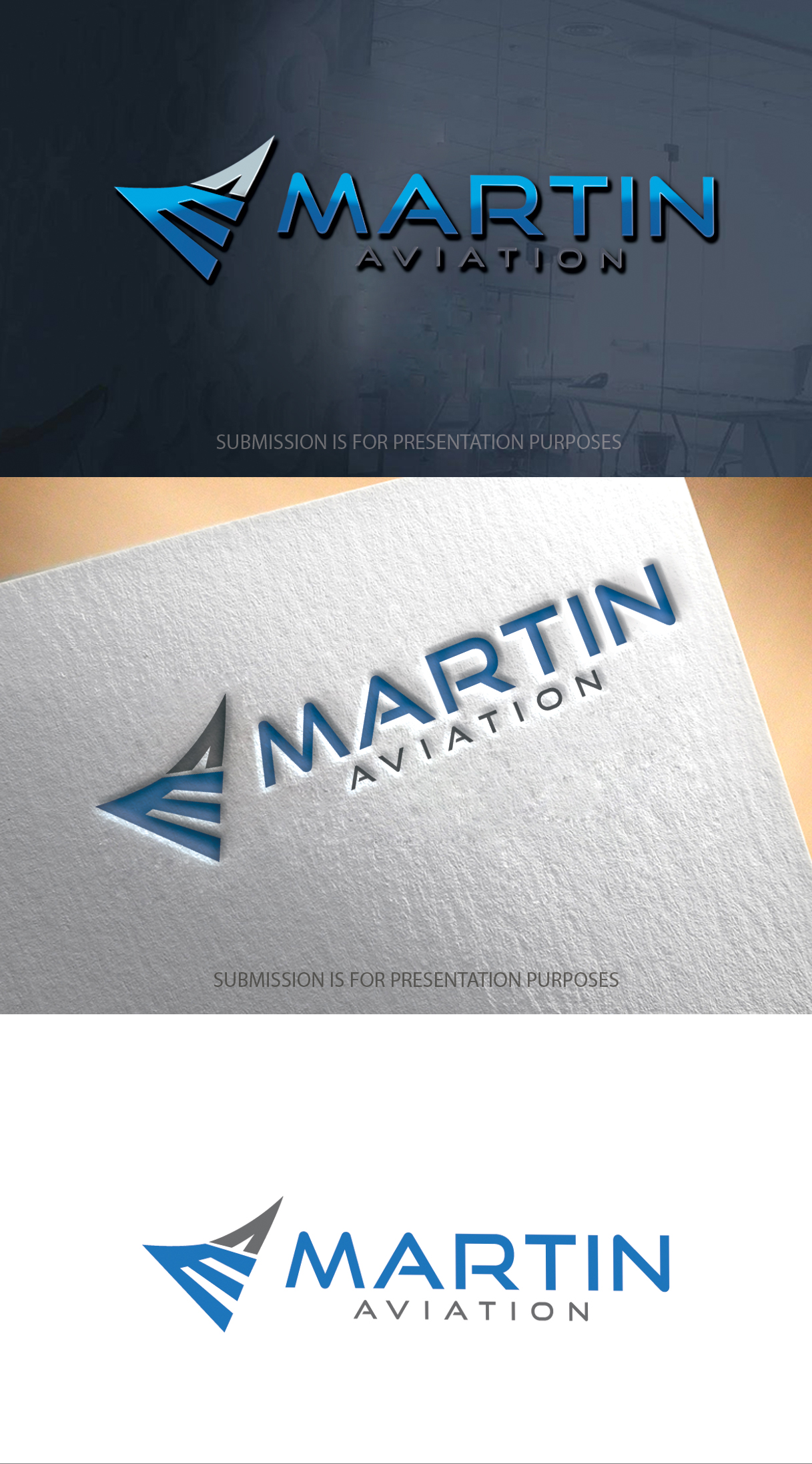 Logo Design by graphicevolution for Martin Aviation | Design #27051716