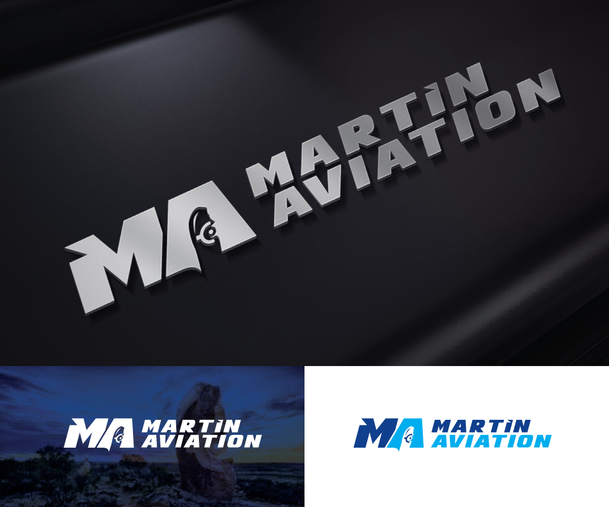 Logo Design by step forward 2 for Martin Aviation | Design #27048731