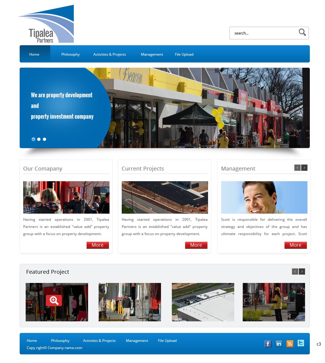 Diseño Wordpress por pb para Tipalea Partners | Diseño #3086907