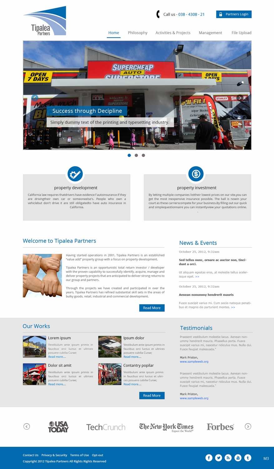 WordPress-Design von pb für Tipalea Partners | Design #3086919