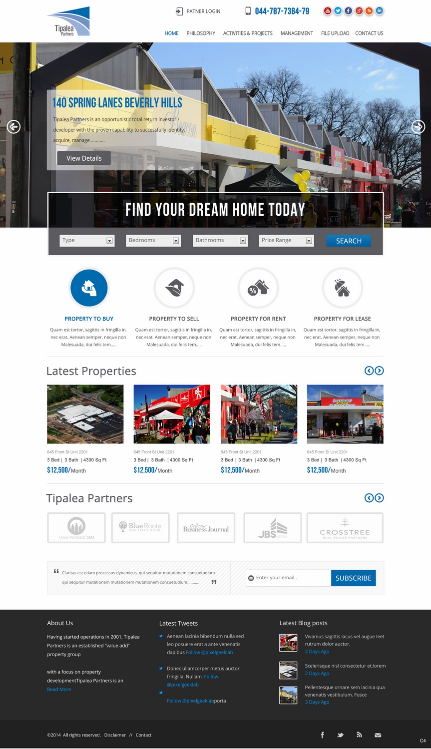 Diseño Wordpress por pb para Tipalea Partners | Diseño #3086923