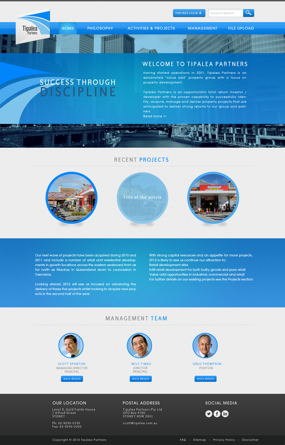Wordpress Design by JM for Tipalea Partners | Design #3086003