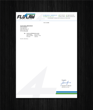 Letterhead Design by artbitin for Florencio J Moreno IV | Design: #27049743