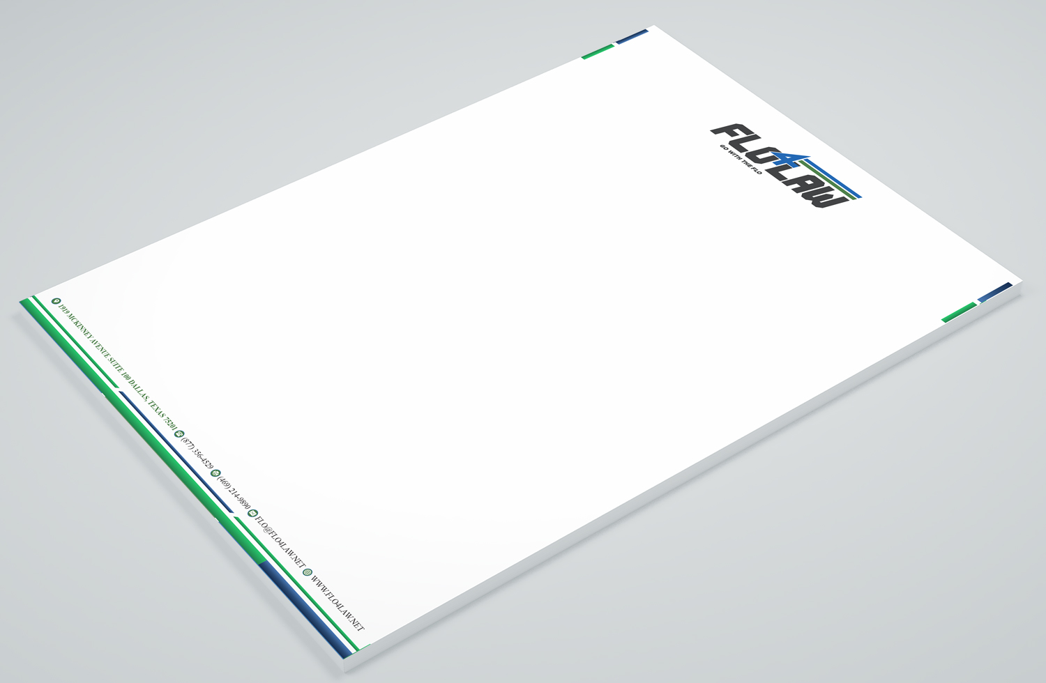 Letterhead Design by Petter Goms for Florencio J Moreno IV | Design #27055676