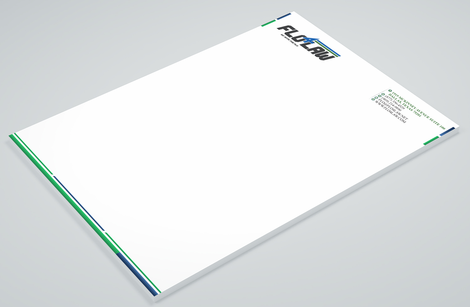 Letterhead Design by Petter Goms for Florencio J Moreno IV | Design #27055762