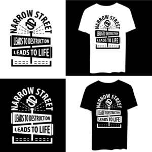 Narrow Street logo/ tshirt design | T-shirt Design by dskyvbc