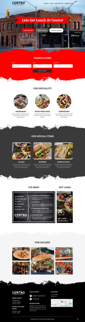 Web Design by pb for Centro Wood Fired Kitchen | Design: #27050626