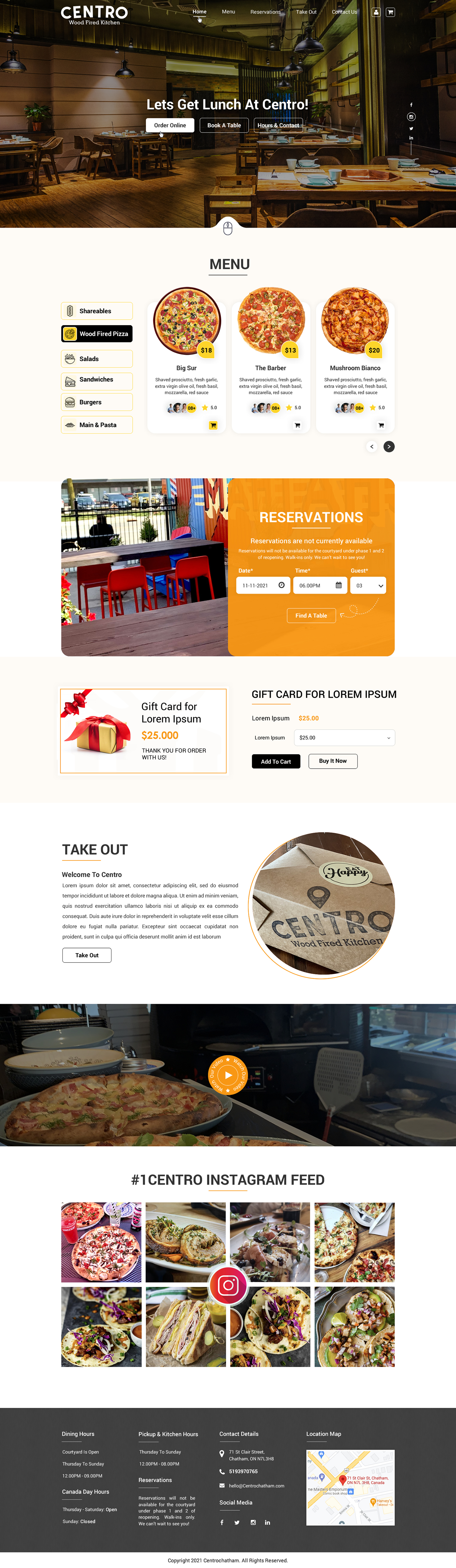 Web Design by Sbss for Centro Wood Fired Kitchen | Design #27053235