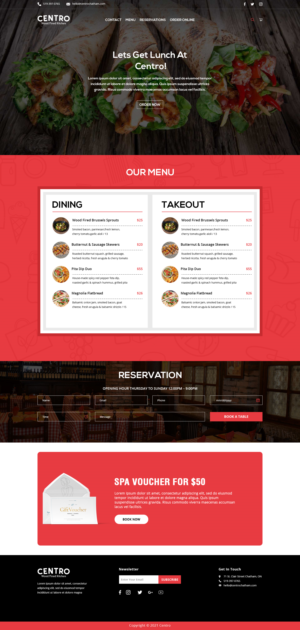Diseño Web por Infinitive Technology para Centro Wood Fired Kitchen | Diseño: #27049740