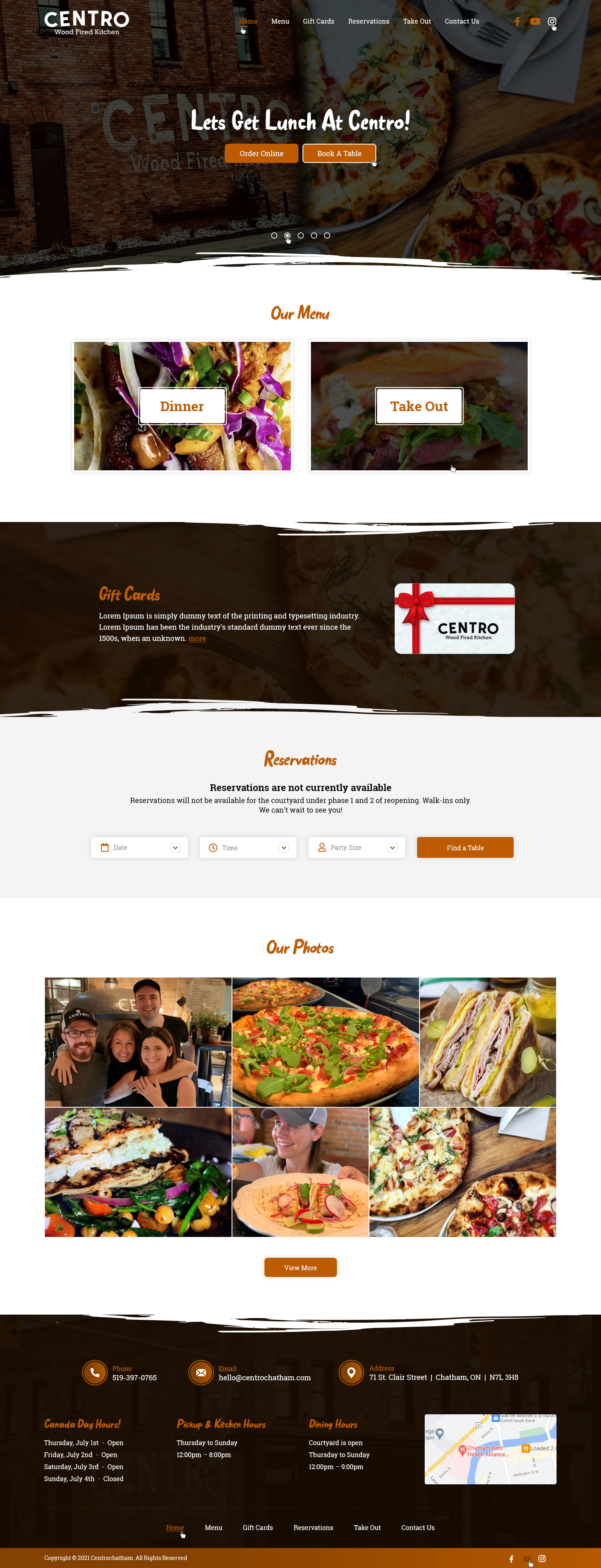 Web Design by Ved Web Services for Centro Wood Fired Kitchen | Design #27055533