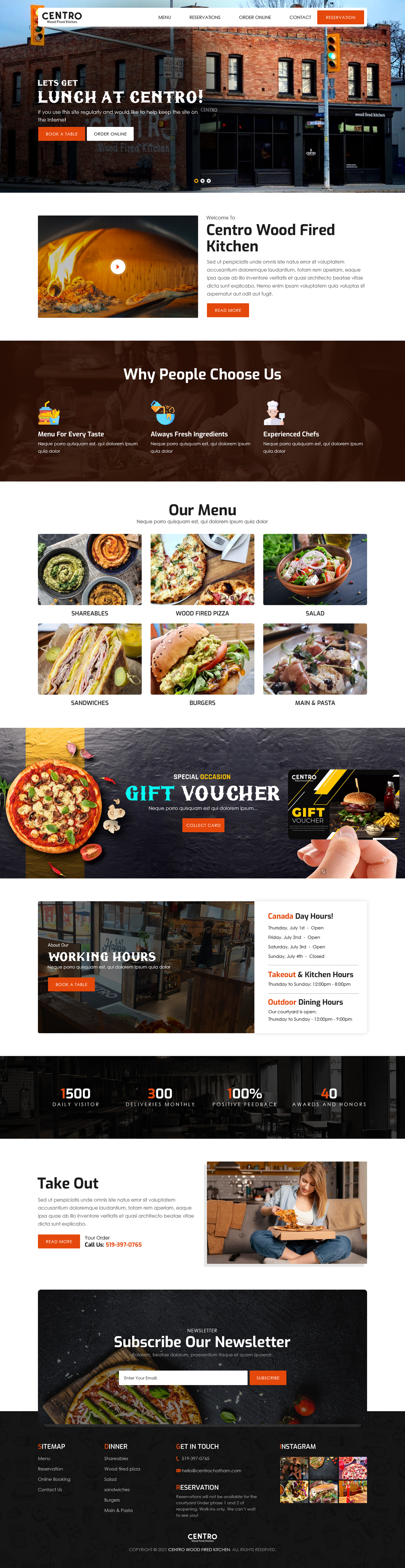 Diseño Web por sai.designer87 para Centro Wood Fired Kitchen | Diseño #27055352