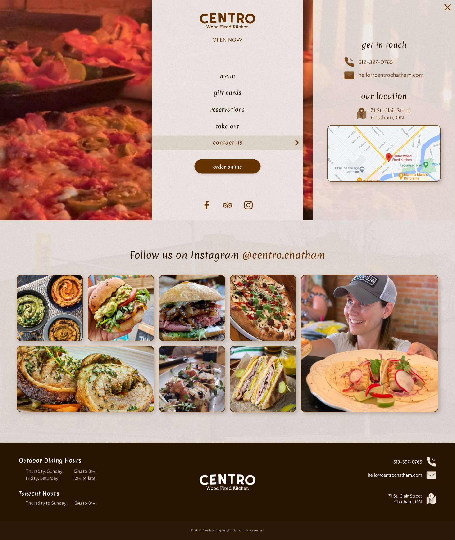 Diseño Web por deftlysimple para Centro Wood Fired Kitchen | Diseño #27067515