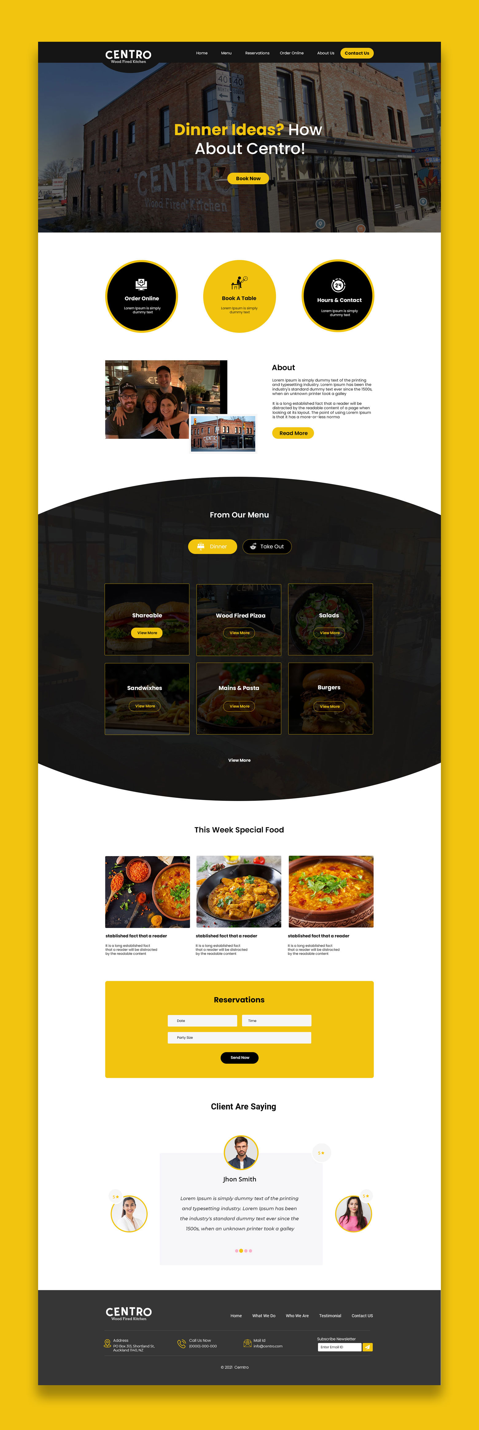 Web Design by lemosys infotech for Centro Wood Fired Kitchen | Design #27050492