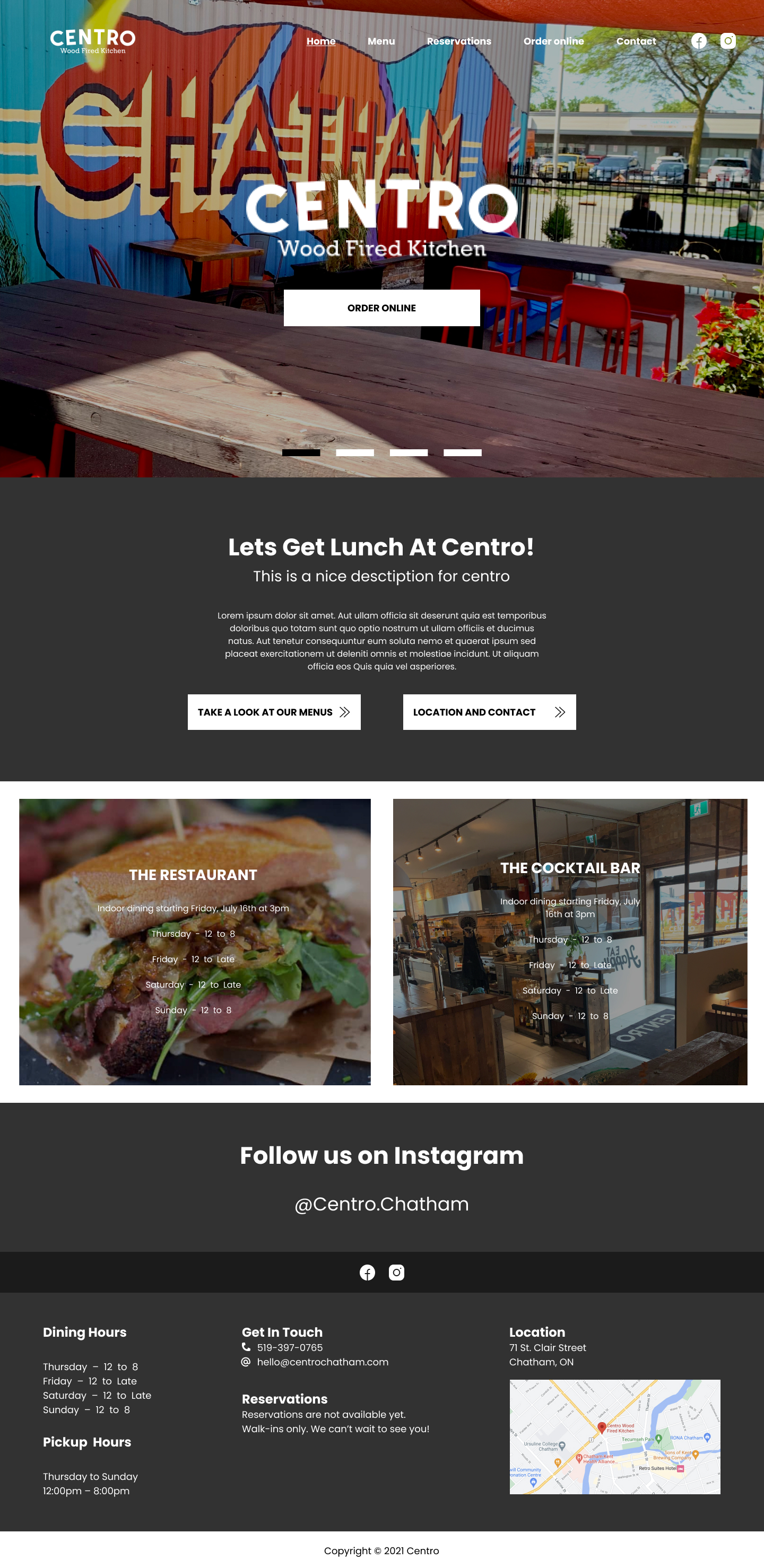 Diseño Web por Houssem B. para Centro Wood Fired Kitchen | Diseño #27079079