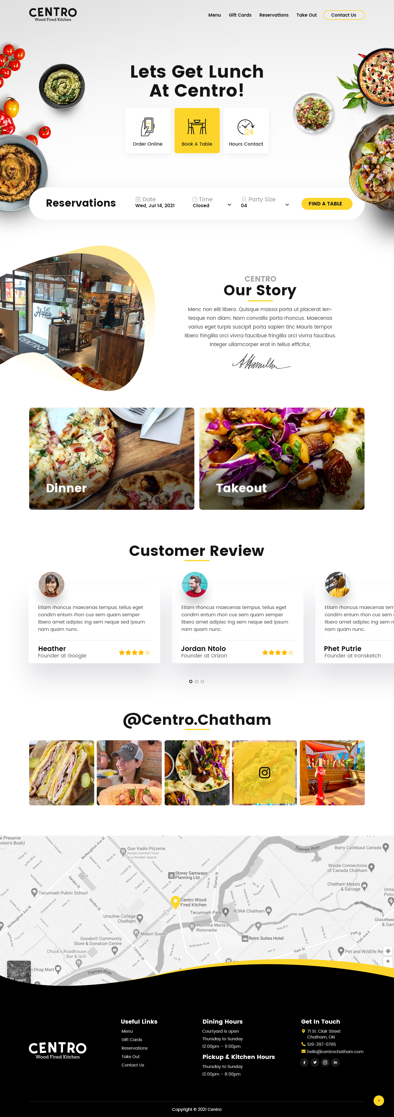 Diseño Web por nzdesigners para Centro Wood Fired Kitchen | Diseño #27059529