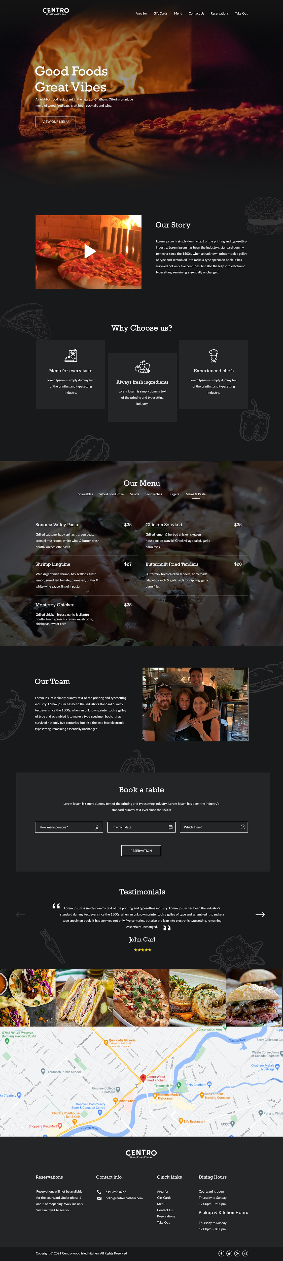 Web-Design von bdesigner9 für Centro Wood Fired Kitchen | Design #27052001