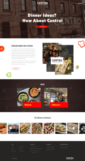 Diseño Web por SAC-D para Centro Wood Fired Kitchen | Diseño: #27057878