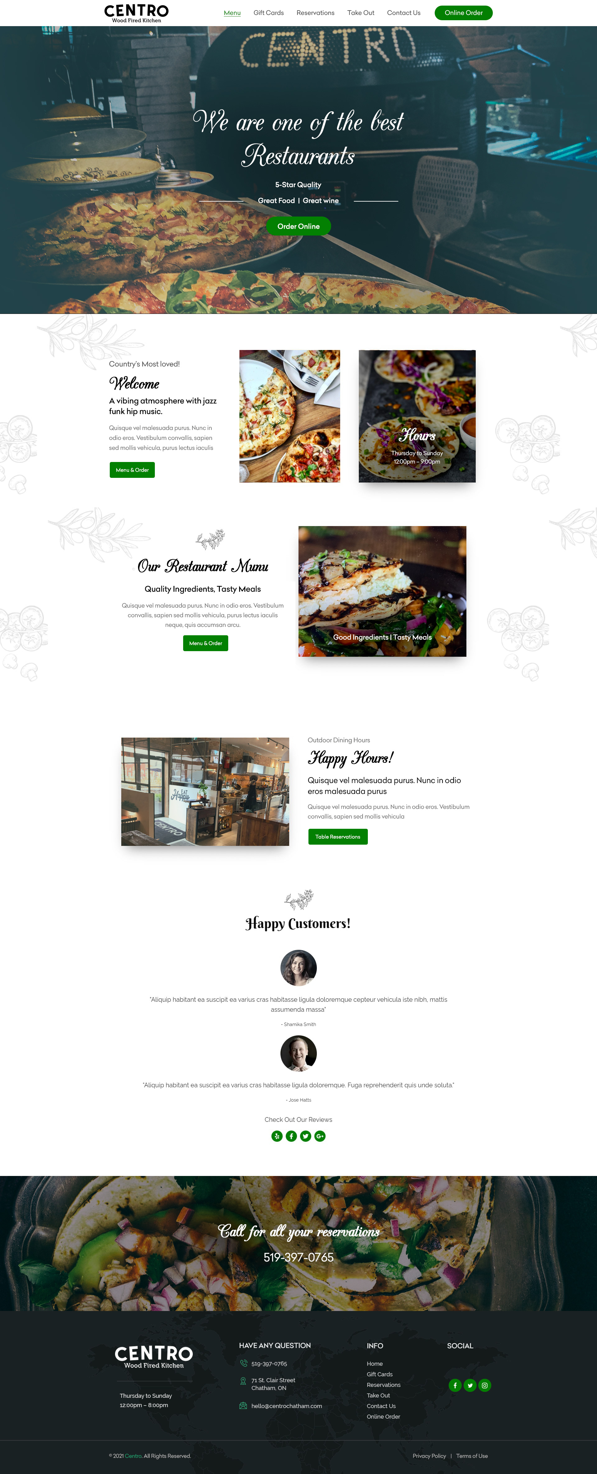 Diseño Web por Shijo John para Centro Wood Fired Kitchen | Diseño #27057793