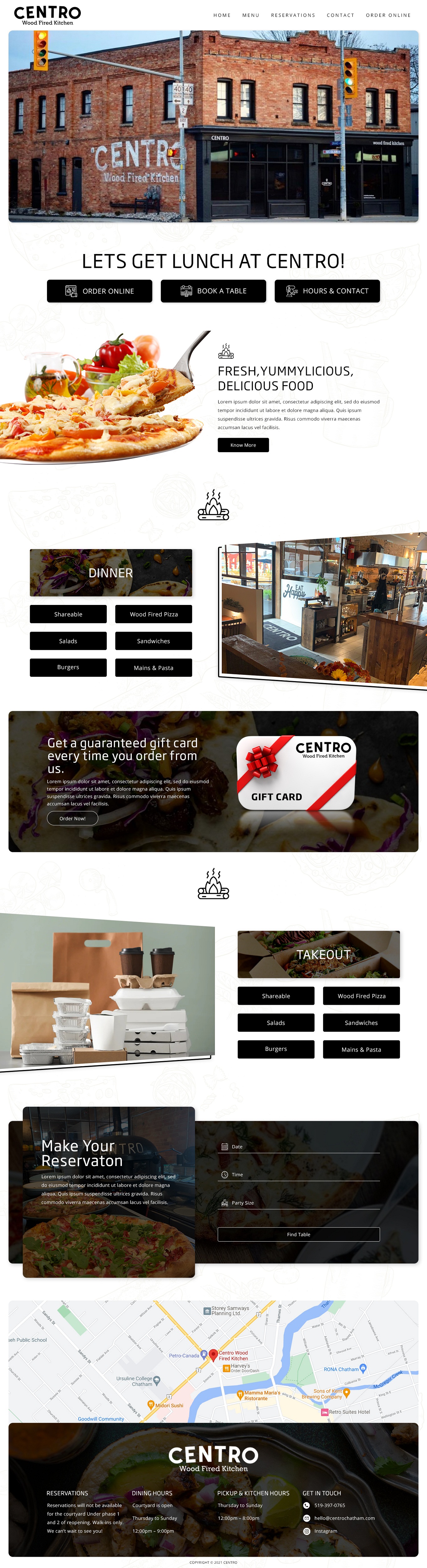 Diseño Web por GigSoftPro para Centro Wood Fired Kitchen | Diseño #27065393