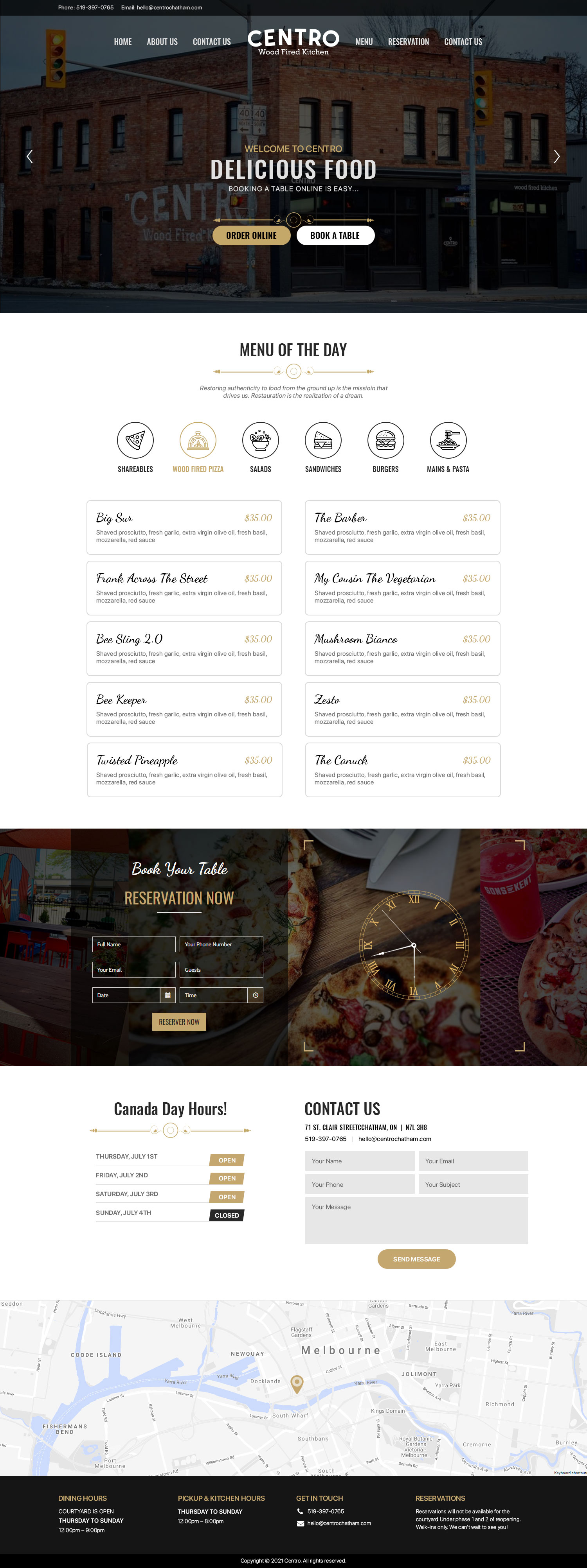 Web-Design von u2smile für Centro Wood Fired Kitchen | Design #27050142