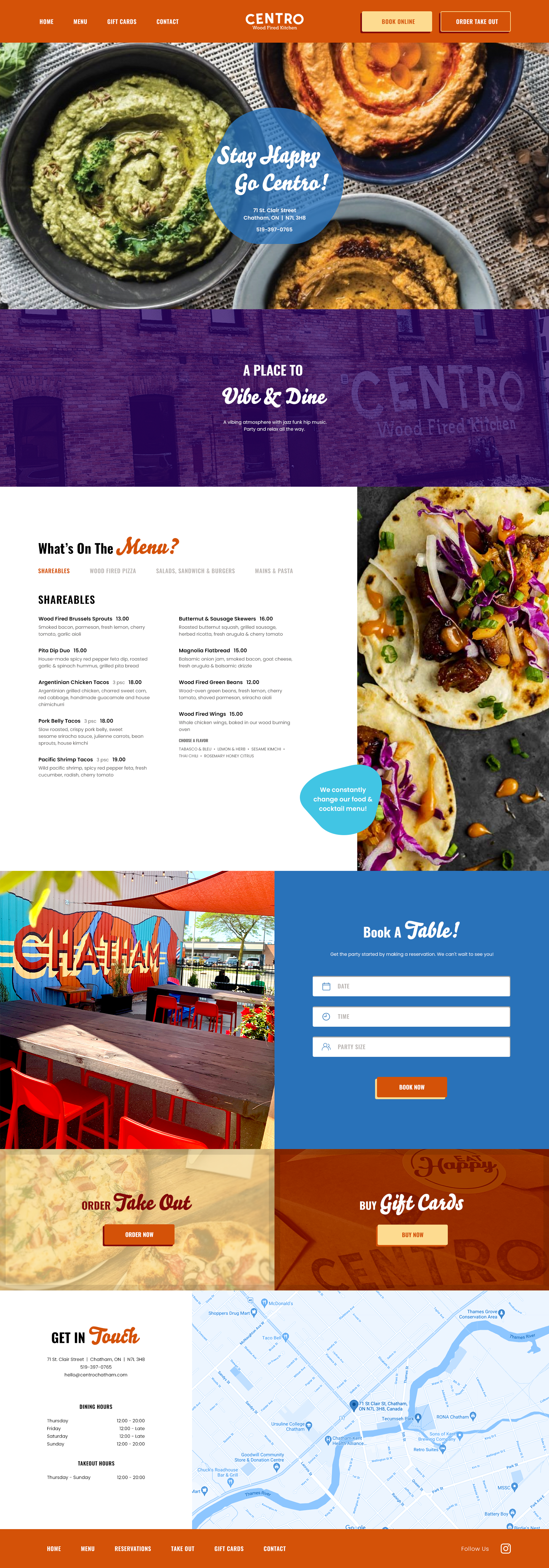 Web Design par Sol. Design pour Centro Wood Fired Kitchen | Design #27080316