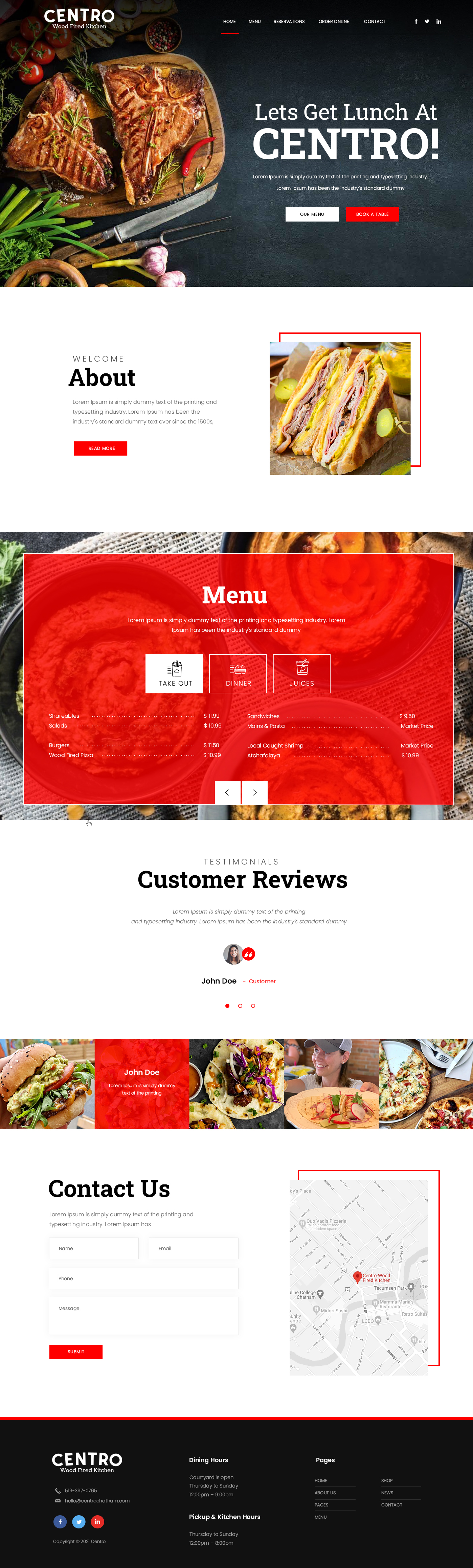 Web-Design von ag622988 für Centro Wood Fired Kitchen | Design #27059017