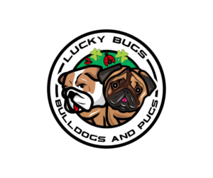 lucky bugs - bulldogs and pugs | Diseño de Logo por rastf2day