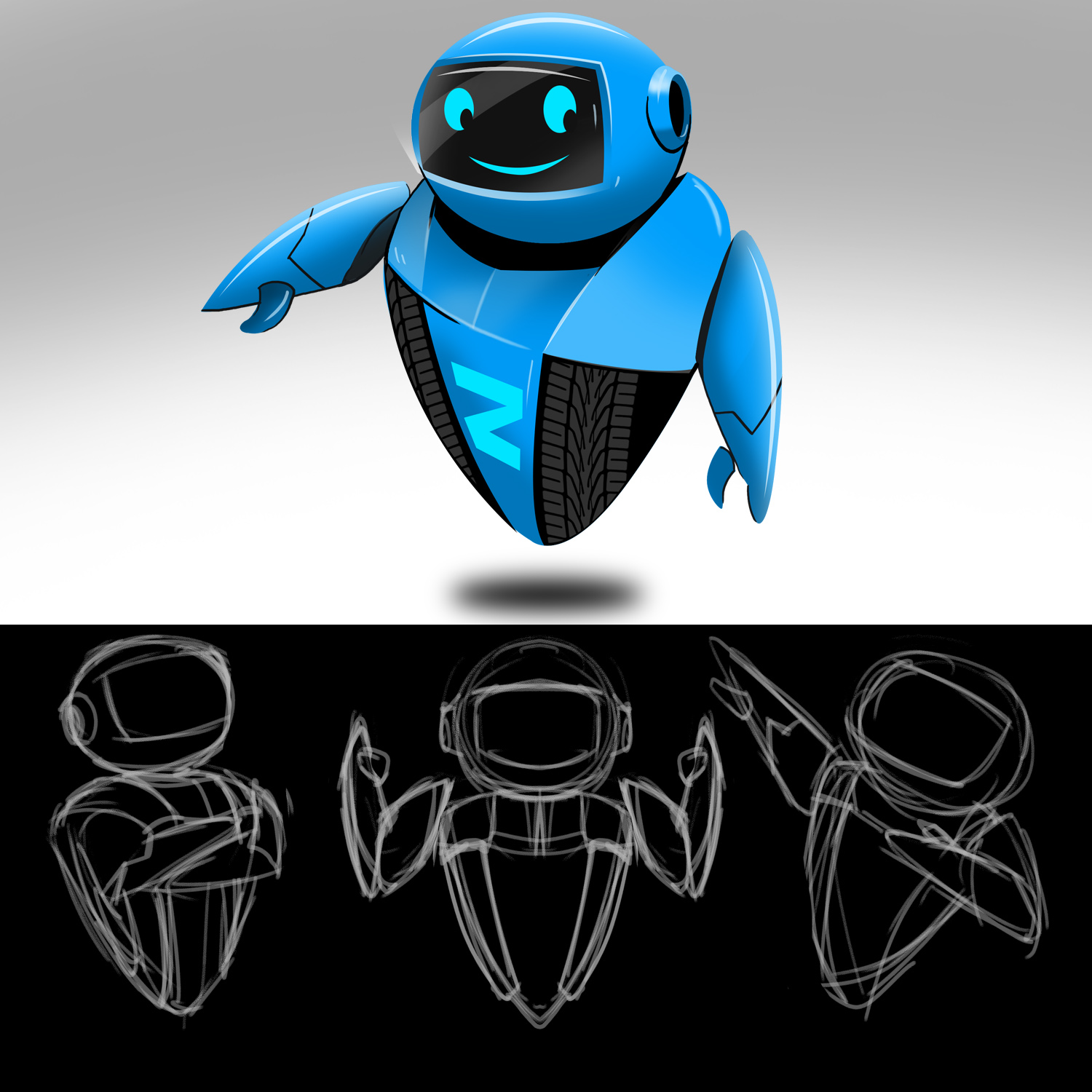 Character Design by Falih A for CORE3 | Design #27090054