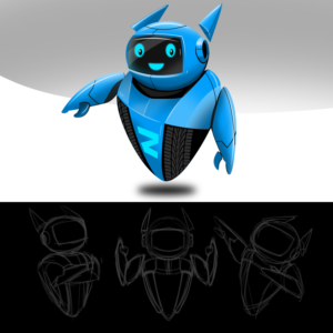 AZ Chat Bot Character Illustration | Character Design by Falih A