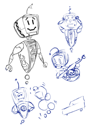 AZ Chat Bot Character Illustration | Character Design by Estratosphera
