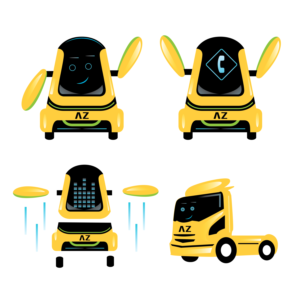 AZ Chat Bot Character Illustration | Character Design by dskyvbc