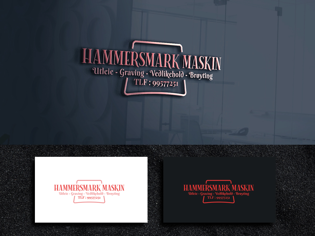 Diseño de Logo por ArtSamurai para HAMMERSMARK MASKIN | Diseño #27058236