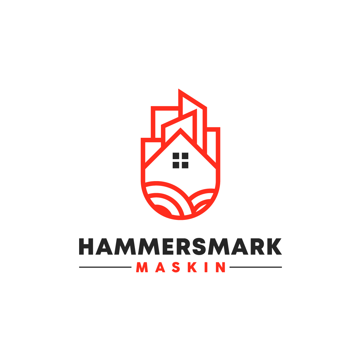 Logo Design by logoQ for HAMMERSMARK MASKIN | Design #27056750