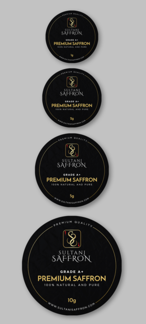 Label Design for Saffron Company | Diseño Gráfico por Graphic Storm