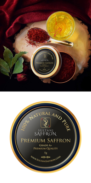 Label Design for Saffron Company | Diseño Gráfico por ecorokerz