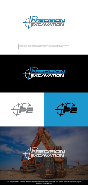 Precision Excavation | Logo Design by Kim Ji