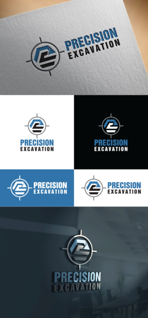 Precision Excavation | Logo Design by Md Shehidul Islam Rimon