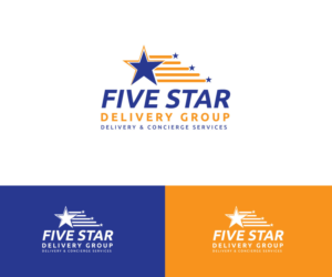 FIVE STAR DELIVERY GROUP  On Demand Delivery & Concierge Services | Logo Design by rimu