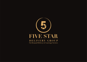 FIVE STAR DELIVERY GROUP  On Demand Delivery & Concierge Services | Logo Design by The Seventh Key Magic
