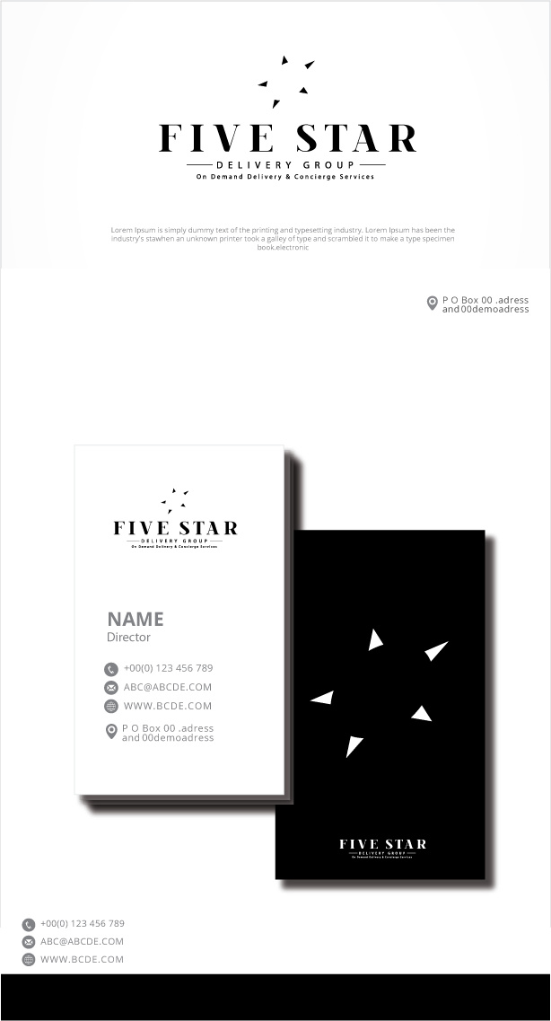 Logo Design by graphicevolution for Five Star Delivery Group | Design #27055525
