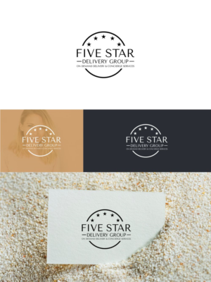 FIVE STAR DELIVERY GROUP  On Demand Delivery & Concierge Services | Logo Design by Apple Dsigner