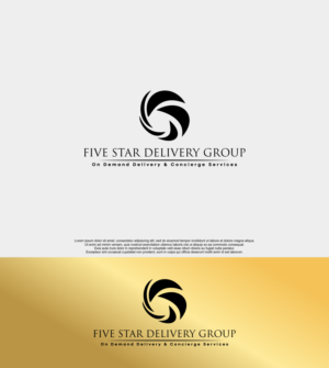 FIVE STAR DELIVERY GROUP  On Demand Delivery & Concierge Services | Logo Design by siti MWDesign