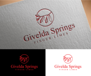 Givelda Springs Finger Limes | Logo Design by step forward 2