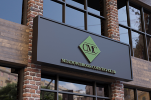 Please provide a version that includes and excludes "Meadowbrook Country Club" | Logo Design by makerlogoz