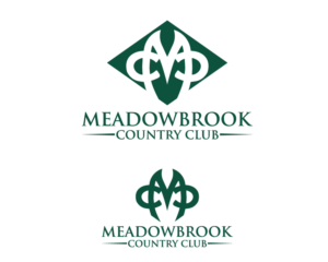 Please provide a version that includes and excludes "Meadowbrook Country Club" | Logo Design by Juli creation