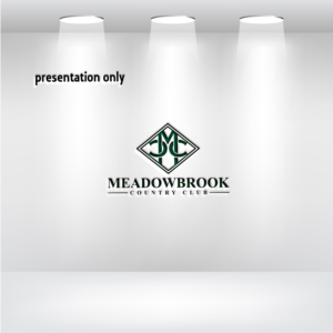 Please provide a version that includes and excludes "Meadowbrook Country Club" | Logo Design by uitaki